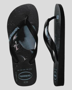 Havaianas Top Star Wars Darth Vader Thongs Black/black/blue Sale