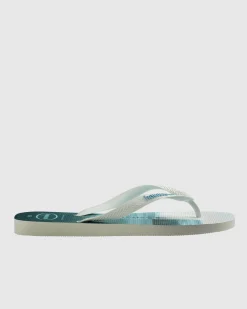 Havaianas Top Surfer Thongs White/white/lavender Blue Clearance