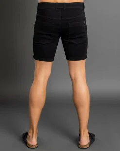Lucid Trapper Denim Walk Shorts Black Clearance
