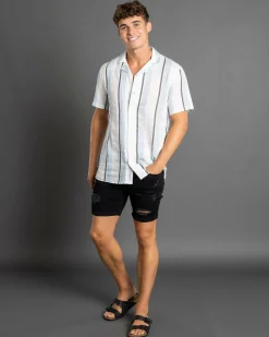 Lucid Trapper Denim Walk Shorts Black Clearance