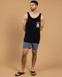 Salty Life Treacherous Sea Singlet Black Outlet