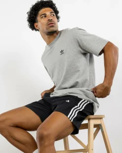 adidas Trefoil Essential T-Shirt Medium Grey Heather Best