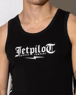 Jetpilot Tribal Singlet Black Outlet