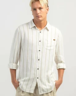 Skylark Trilogy Long Sleeve Shirt White/tan Best