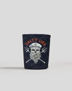 Salty Life Tsunami Stubby Cooler Black Sale