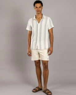 Lucid Tune Short Sleeve Shirt Off White Stripe Best