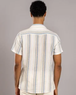 Lucid Tune Short Sleeve Shirt Off White Stripe Best