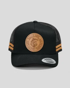 Salty Life Twice Bitten Trucker Cap Black Discount