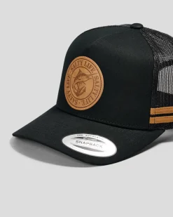 Salty Life Twice Bitten Trucker Cap Black Discount