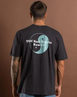 Town & Country Surf Designs Twilight T-Shirt Washed Black Clearance