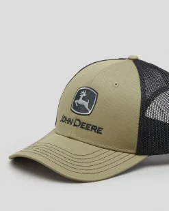 John Deere Twill/Trucker Mesh Cap Olive Discount