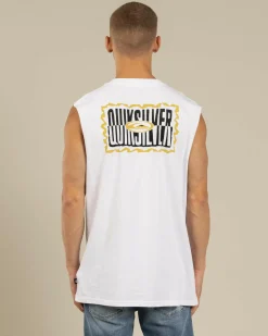 Quiksilver Twisted Tides Muscle Tank White Sale