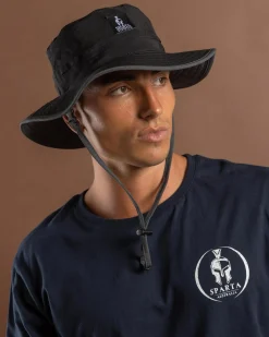 Sparta Ultramodern Wide Brim Hat Black/grey Sale