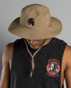 Sparta Ultramodern Wide Brim Hat Black/khaki Best