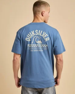 Quiksilver Under The Lip T-Shirt China Blue Sale