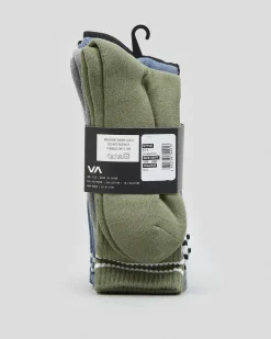 RVCA Union Socks 5 Pack Multi Hot