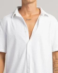 Skylark Unwind Short Sleeve Shirt White