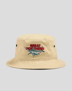 Great Northern Up Here Bucket Hat Tan Outlet
