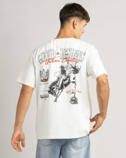 Lucid Urban Rodeo T-Shirt Cream Discount