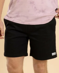 Lucid Urbane Elastic Waist Shorts Black Online