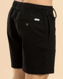 Lucid Urbane Elastic Waist Shorts Black Online