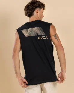 RVCA Va Blurr Fill Muscle Tank Black
