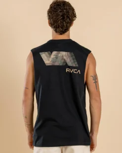 RVCA Va Blurr Fill Muscle Tank Black