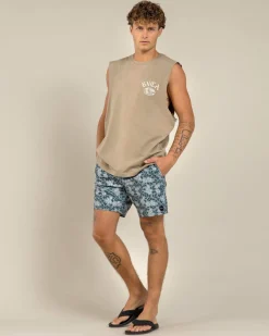 RVCA VA Elastic Shorts Lead Sale