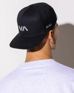 RVCA VA Infield Snapback Cap Black Outlet