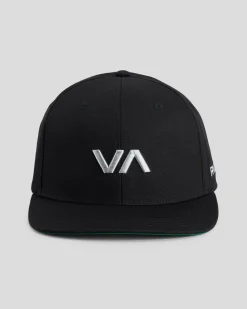 RVCA VA Infield Snapback Cap Black Outlet
