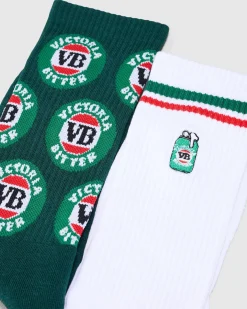 FOOT-IES VB Tinie Sneaker Sock White/forest Hot