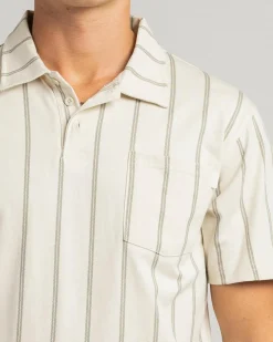 Skylark Verta Polo Shirt Oatmeal/green Online