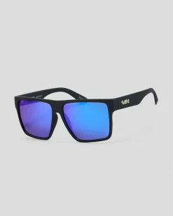 Sin Eyewear Vespa II XL Polarised Sunglasses Rubber Black/ Blue Sale