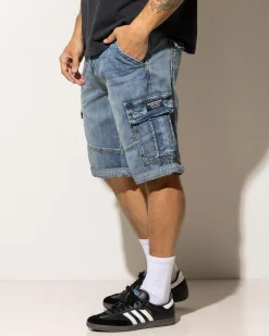 Lucid Viable Denim Walk Shorts Washed Blue Best