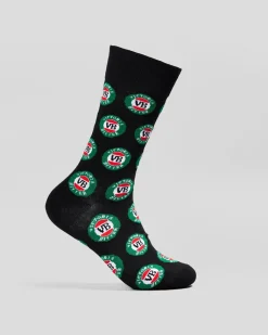FOOT-IES Victoria Bitter Logos Organic Socks Black Best