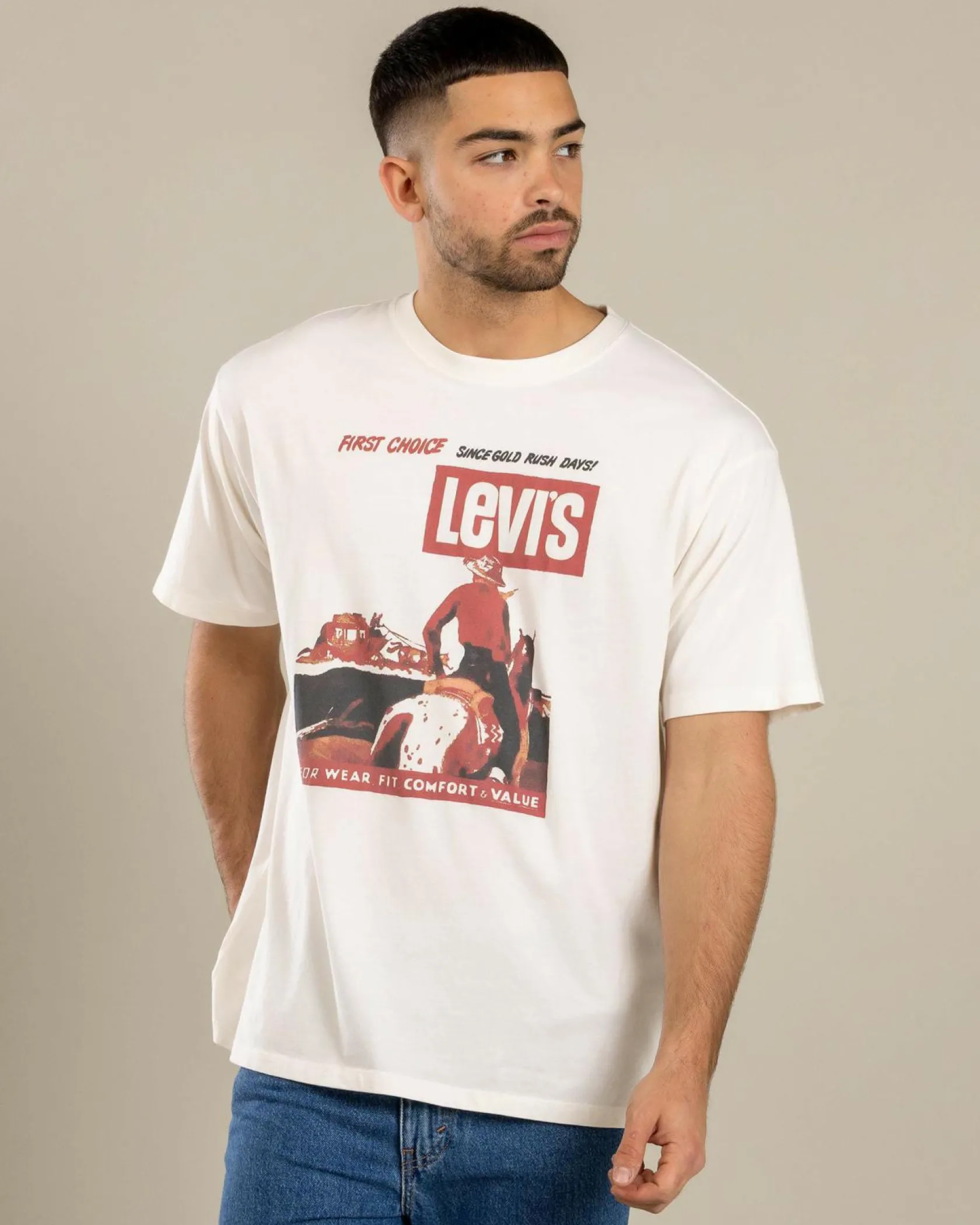 Levi's Vintage Graphic T-Shirt First Choice 1 Egret Best