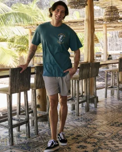 Salty Life Vision Elastic Waist Shorts Stone Clearance