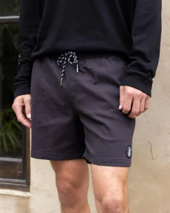 Salty Life Vision Elastic Waist Shorts Black Clearance