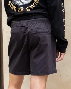 Salty Life Vision Elastic Waist Shorts Black Clearance