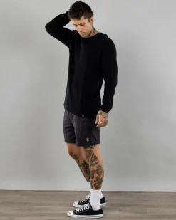 Salty Life Vision Elastic Waist Shorts Black Clearance