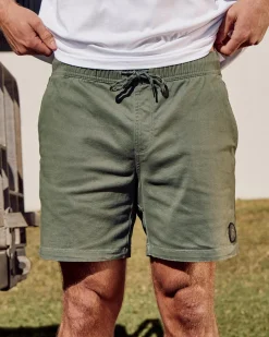 Salty Life Vision Elastic Waist Shorts Sage Clearance