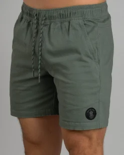 Salty Life Vision Elastic Waist Shorts Sage Clearance