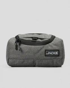 Jacks Vital Toiletry Bag Black Heather