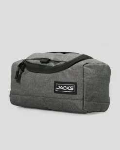 Jacks Vital Toiletry Bag Black Heather