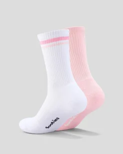 FOOT-IES Vodka Cruiser Lush Guava Sneaker Sock 2 Pack White/light Pink Online