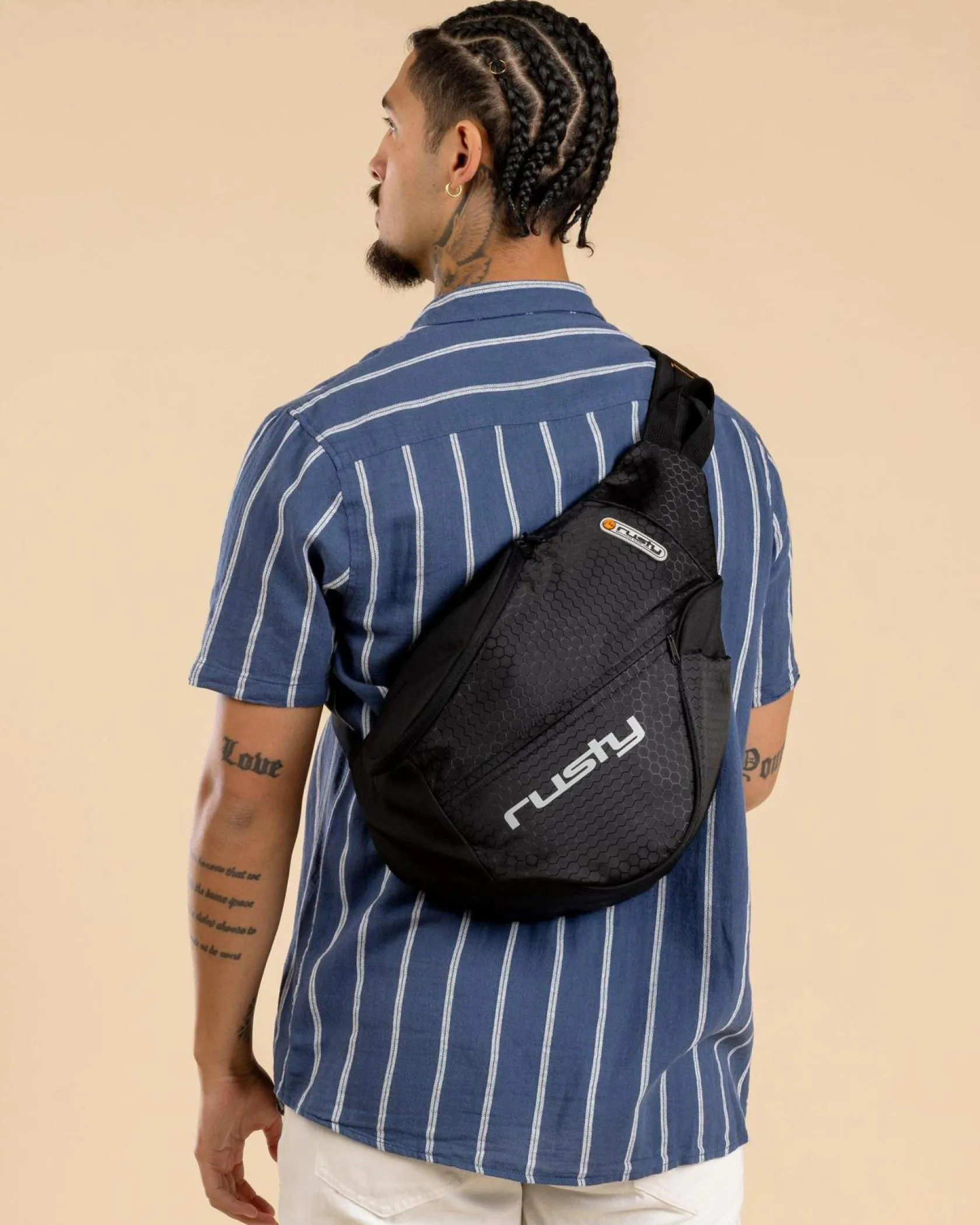 Rusty Voltage Sling Bag Black Clearance