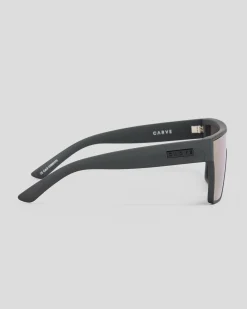 Carve Voodoo Polarised Sunglasses Matt Black/ Pink Iridium Discount