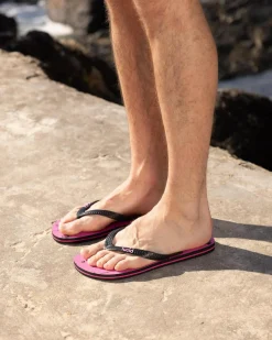 Lucid Voyage Thongs Pink/black New