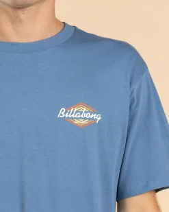 Billabong Walled Regular T-Shirt Carolina Blue Hot