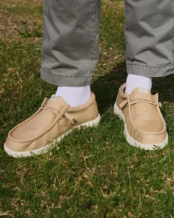 HEYDUDE Wally Canvas Shoes Tan Sale